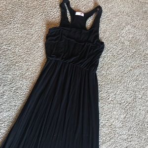 Black Racerback Maxi Dress